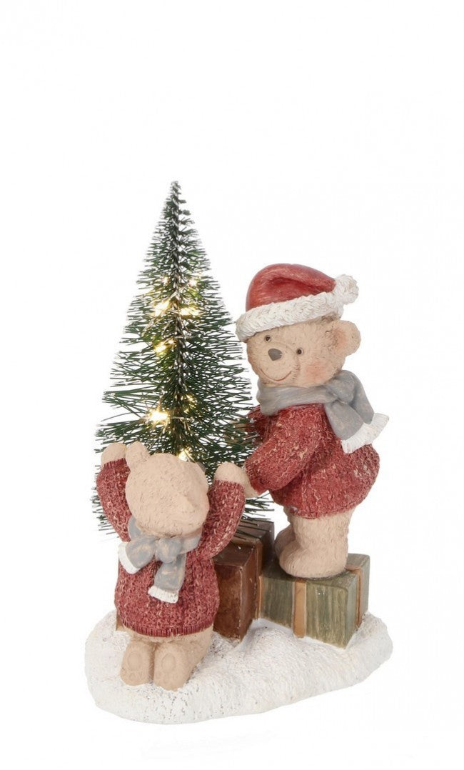 6x Oso decorativo Alton 2F Rojo C