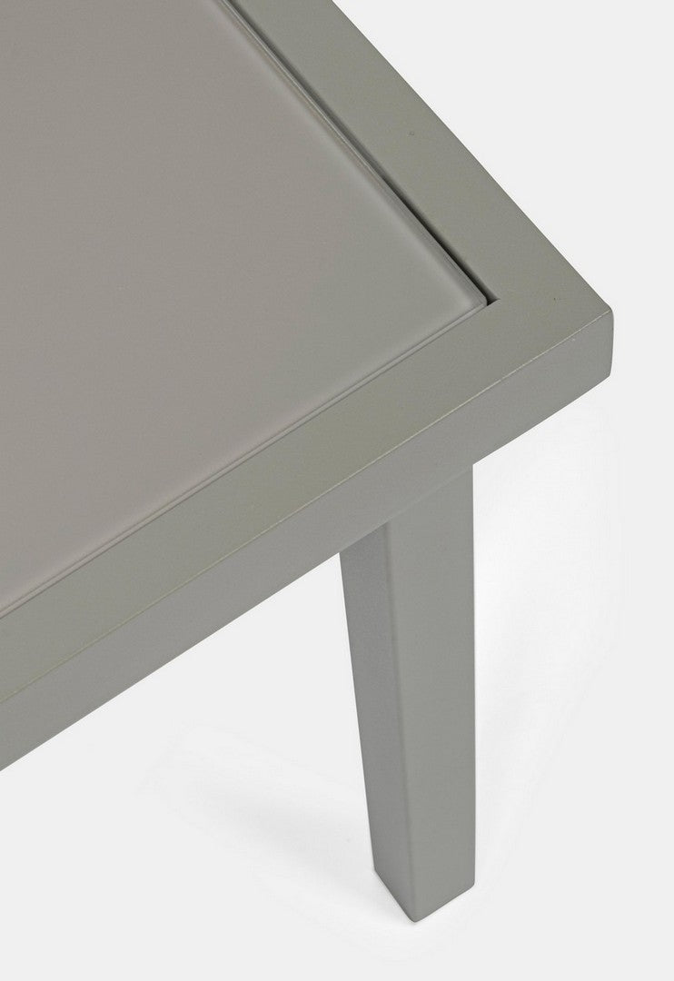 Conjunto de jardín de 3 salones de metal gris tórtola Auri