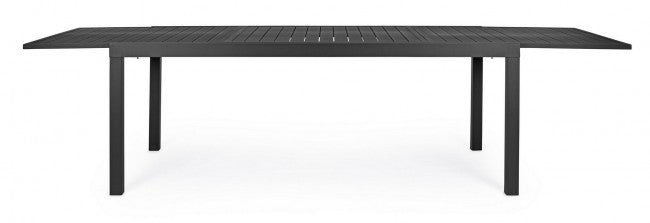 Mesa de exterior HILDE de aluminio antracita Extensible 200-300x100x h75 cm