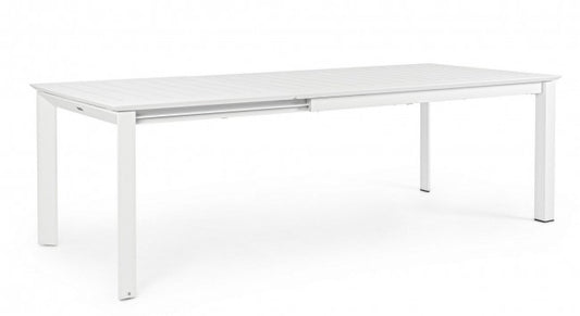 Mesa de jardín extensible Konnor blanca