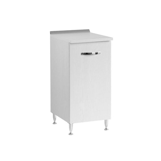 Mueble de cocina Fresno blanco 1 puerta 40x50xH 85 cm