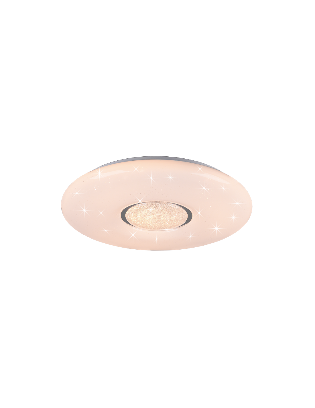Lámpara de techo LED moderna con atenuador RGB Lia efecto cielo estrellado iluminación en trío