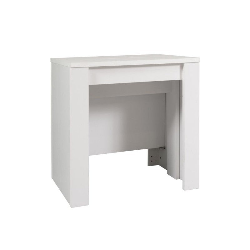 Mesa consola extensible blanca BAKU 78x54-252x h78 cm