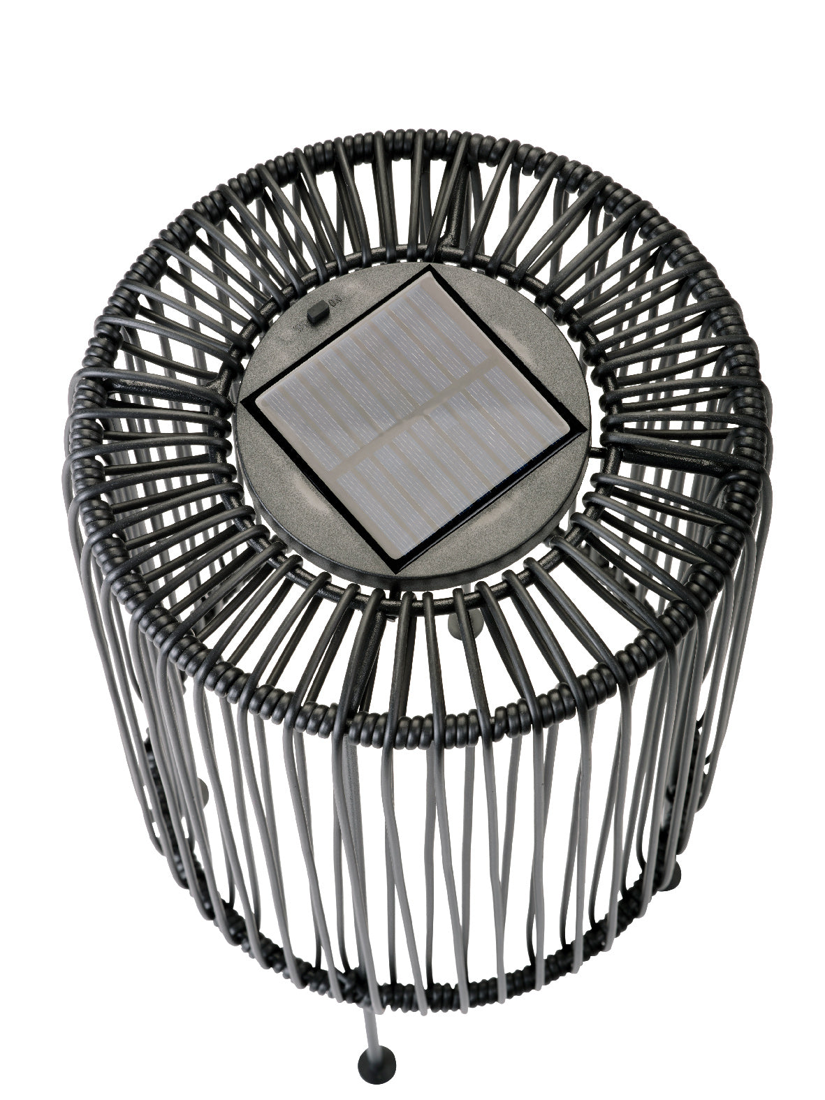 Lámpara de mesa solar de hierro.