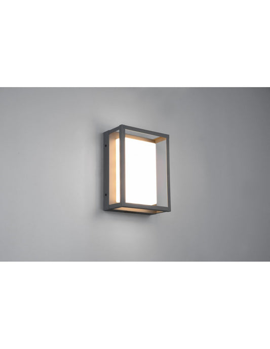 Aplique Exterior Led Dip Switch Witham Antracita IP54 Trio Lighting