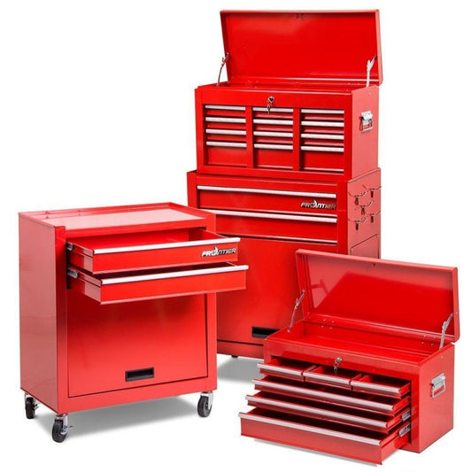 Caja de herramientas de taller 2 en 1 XTB220 roja
