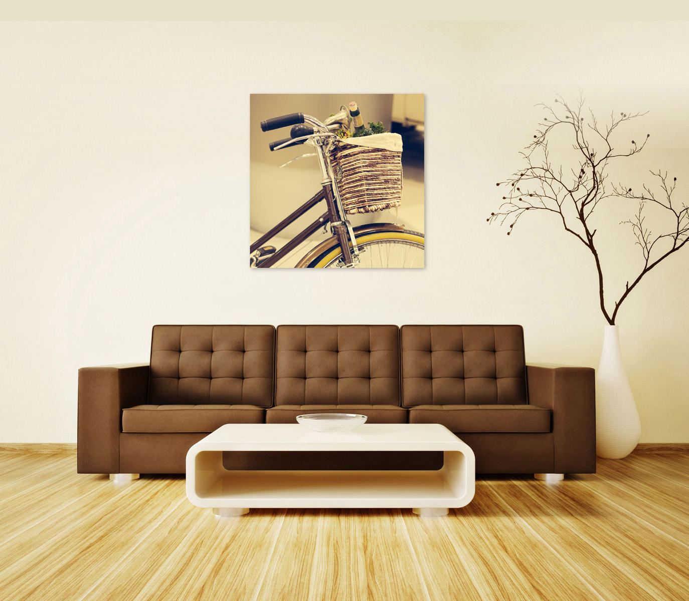 Impresión sobre vidrio 70x70 cm con lienzo multicolor