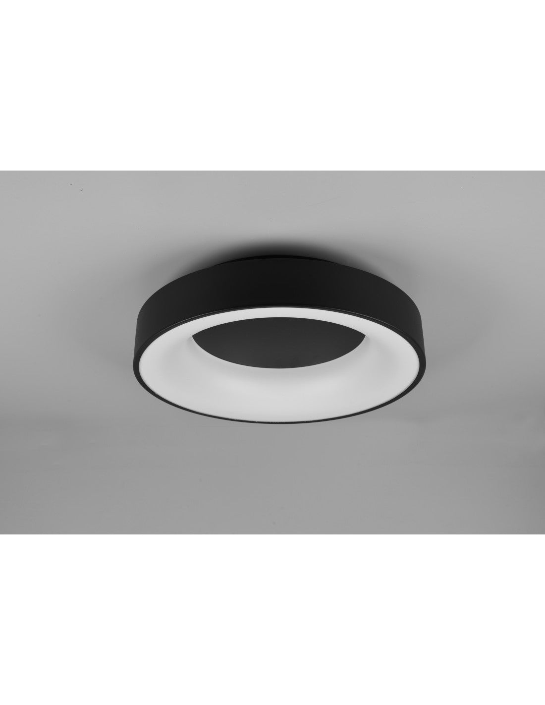 Plafón LED Girona 27w Regulable Negro Ø45 cm Trio Lighting