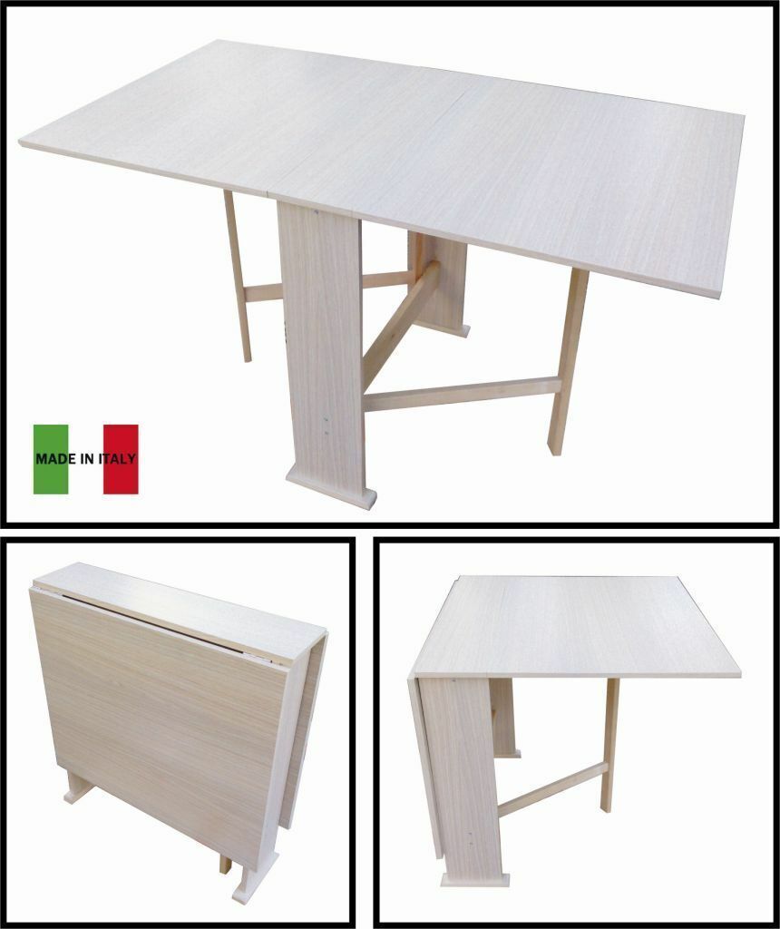 Mesa plegable Susanna blanca 75x45 cm