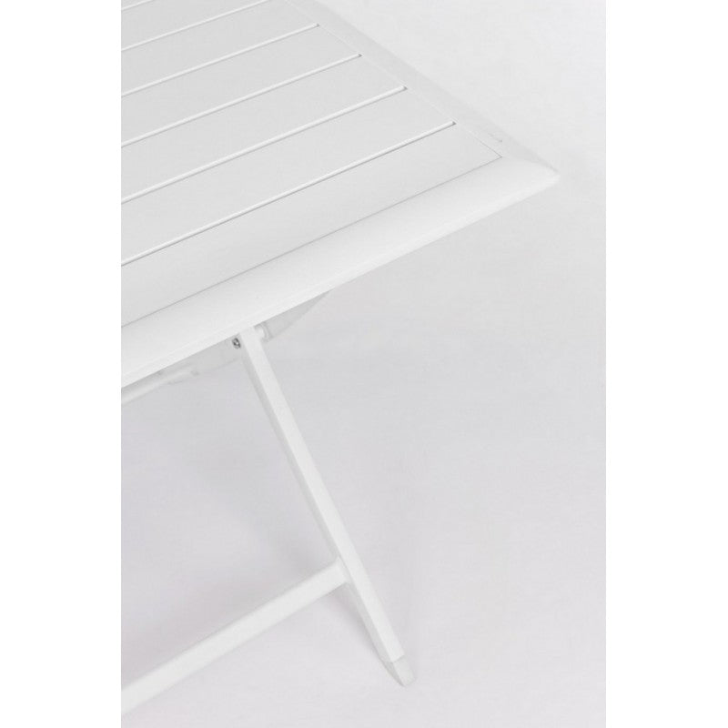 Mesa exterior ELIN aluminio blanco 110x70x h71 cm