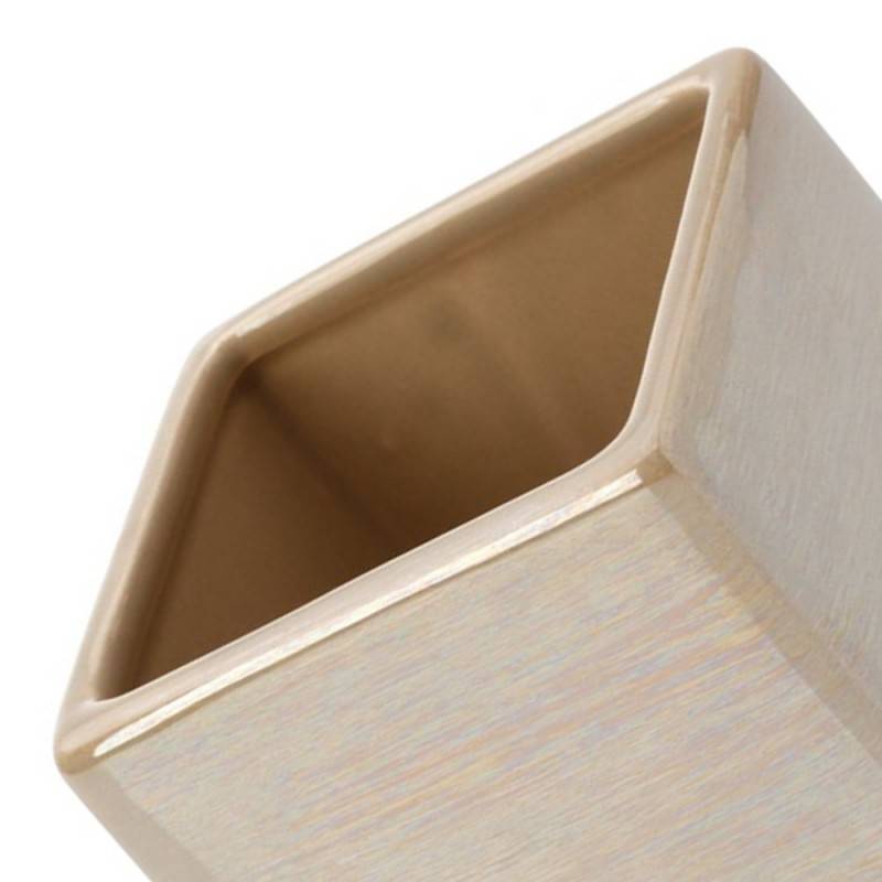 Elegante portacepillos de dientes beige de la serie Cuba.