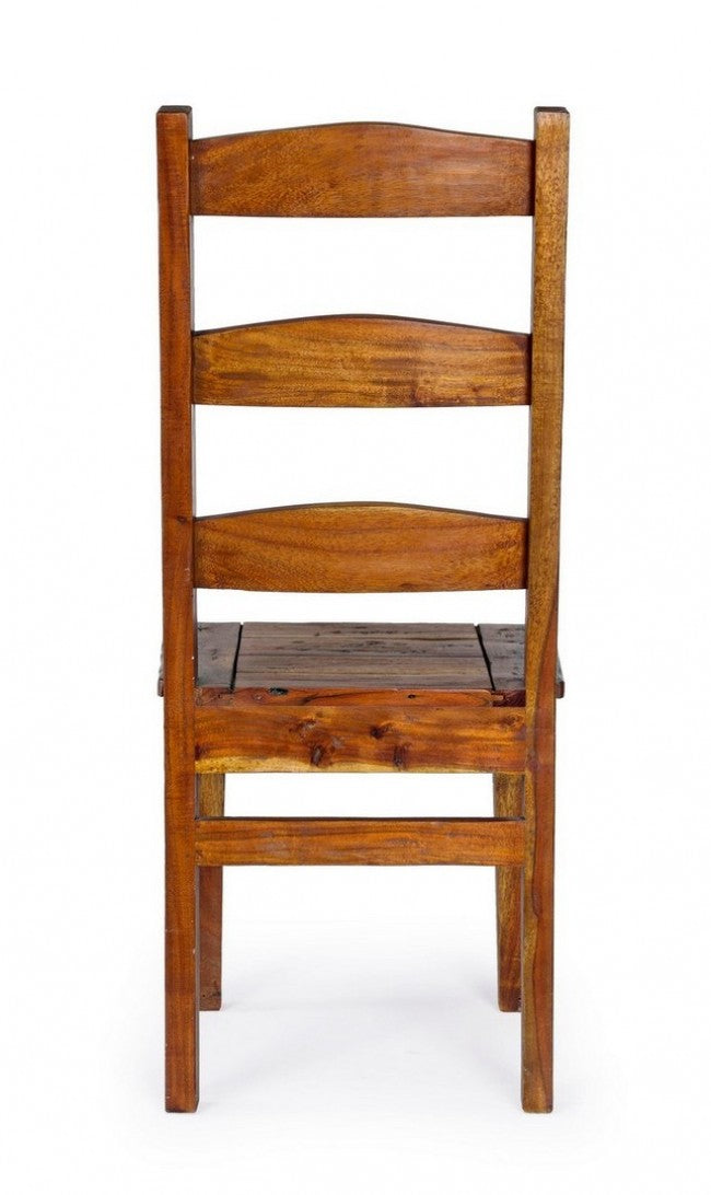 Silla Chateux de madera de acacia rústica envejecida