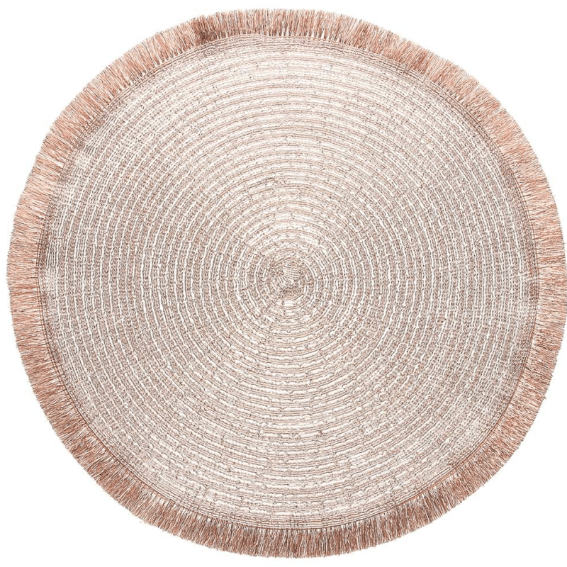 Mantel individual de polipropileno rosa 38 cm