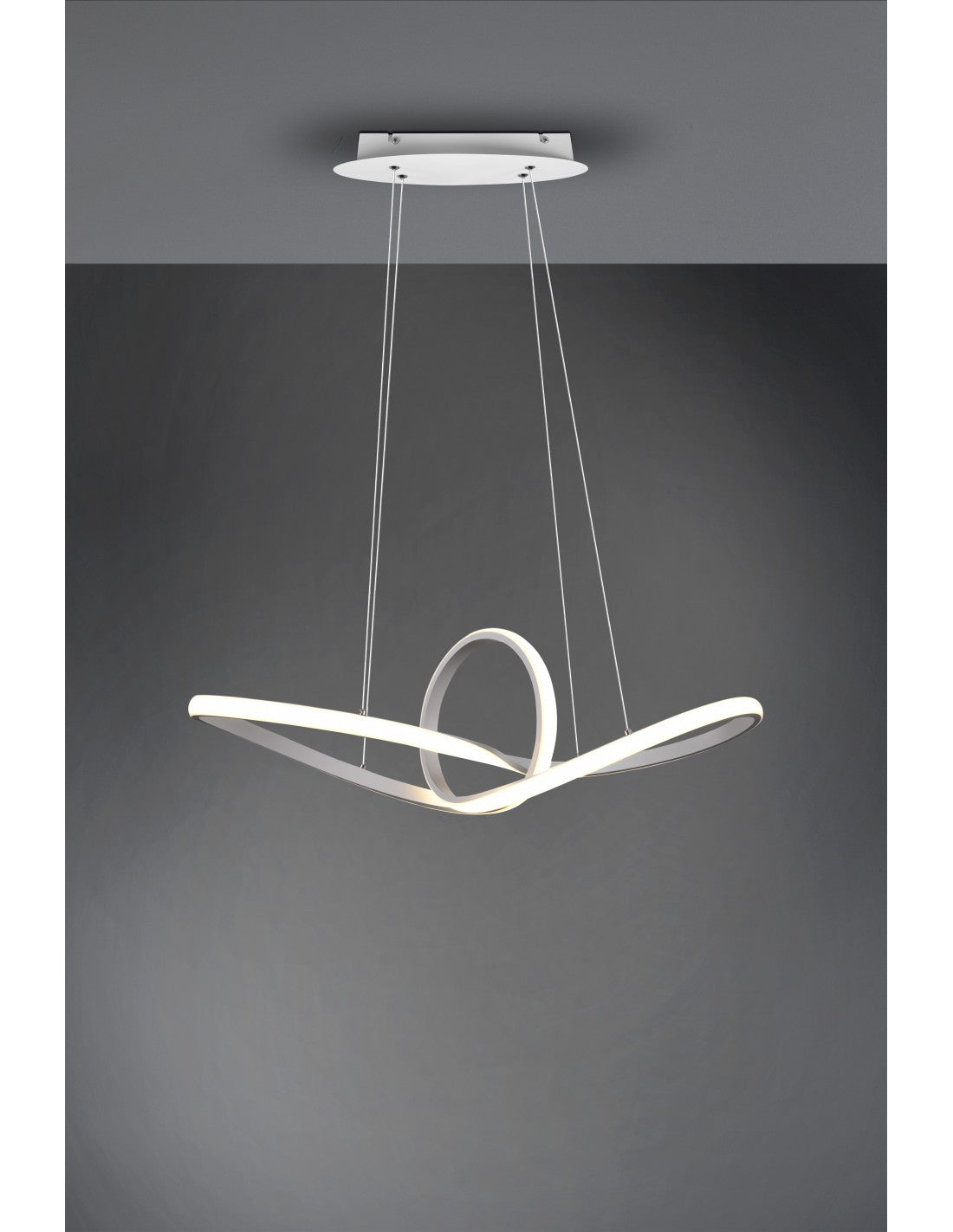 Colgante LED Sansa 28w Regulable Blanco L80 cm Trio Lighting
