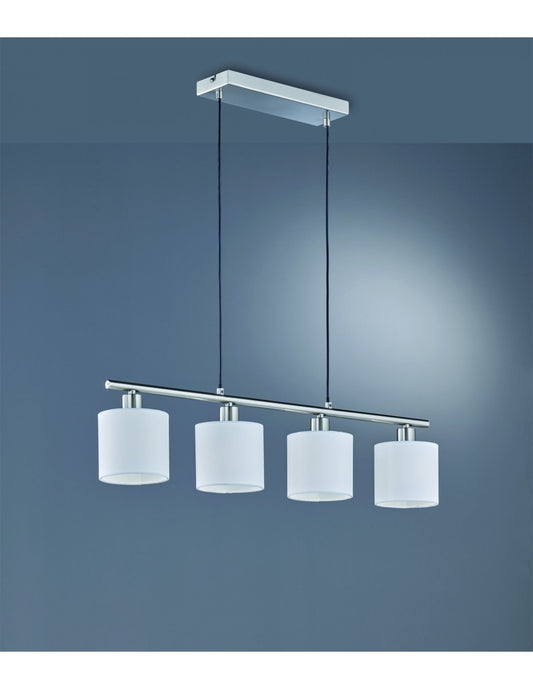 Suspensión 4 Luces Tommy Nichel L75 cm Trio Lighting