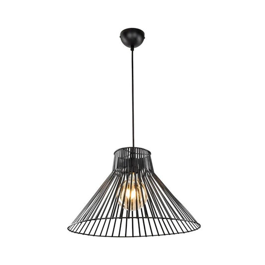 Lámpara colgante de alambre de metal negro Panama MDL4135