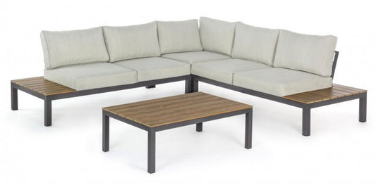 Conjunto de salón de jardín Elias antracita