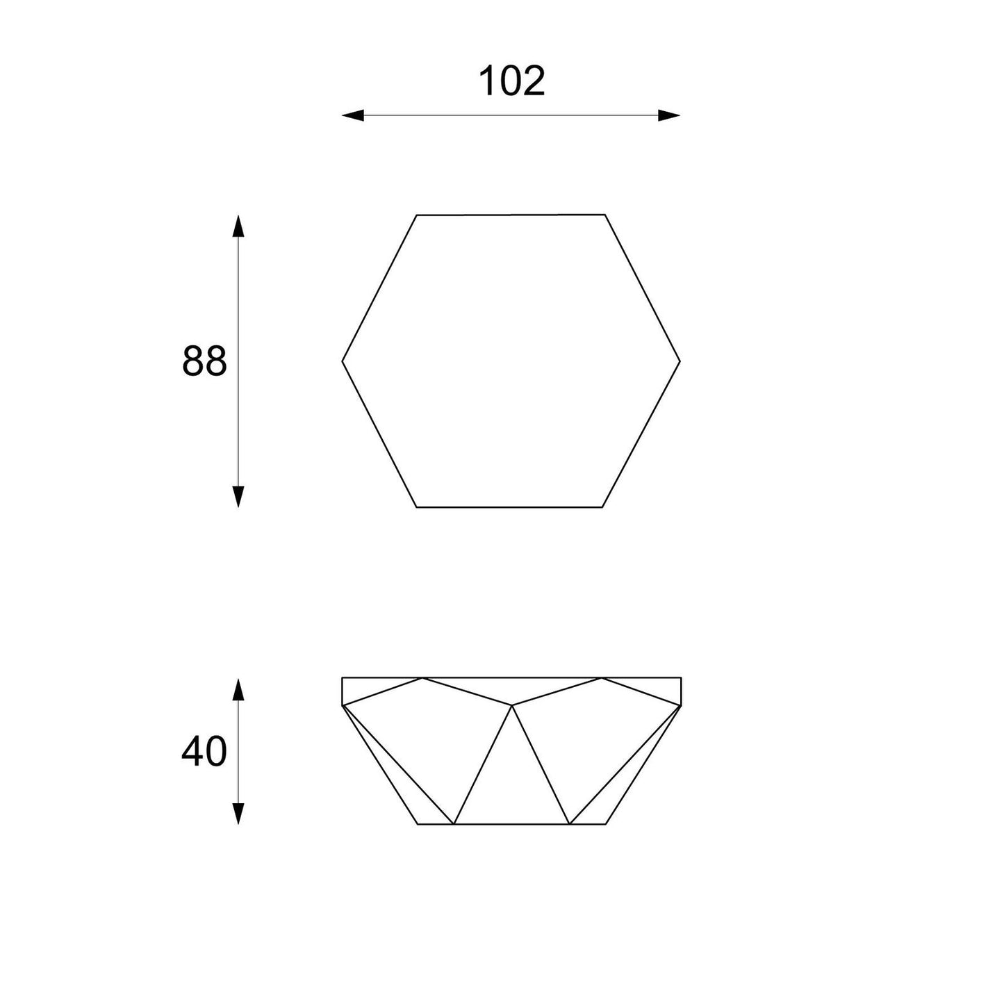 Mesa de centro de piedra fósil con tapa violeta 102x102x40h cm