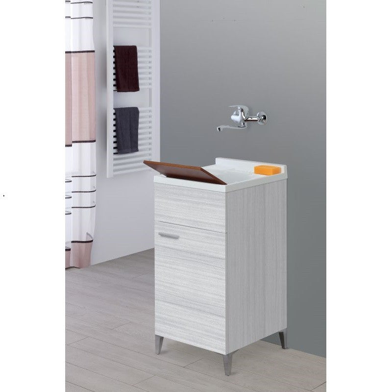 Fregadero de una puerta Gris 45x50x h83 cm