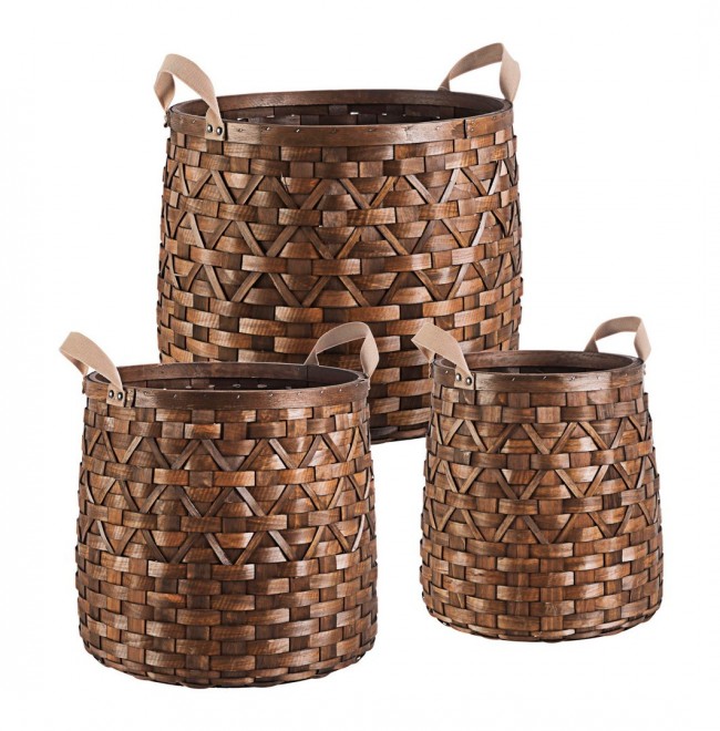 Set3 Cesta 2M Lisette A Marrón