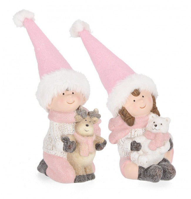 4x Blanca Infantil Rosa Decoración Ass2