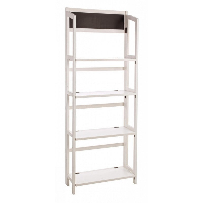 Expositor rectangular blanco de 4 plantas 70x29,5x190h cm