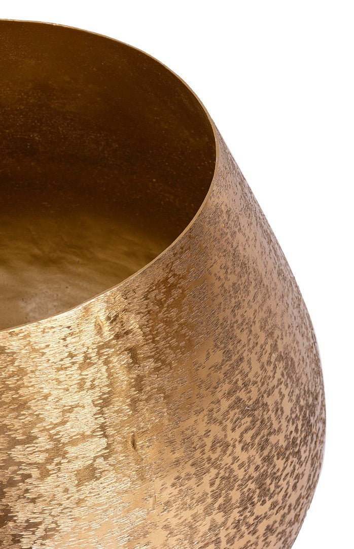 Juego de 3 jarrones dorados Varanasi.