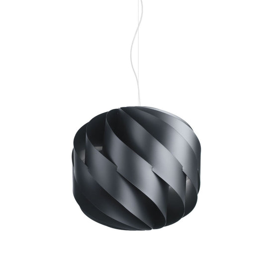 Suspensión negra en metal cromado cm. 40x38h
