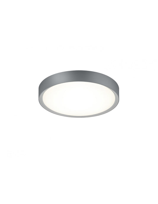 Clarimo Lámpara de Techo Redonda LED Regulable Aluminio IP44 Ø33 cm Trio Lighting
