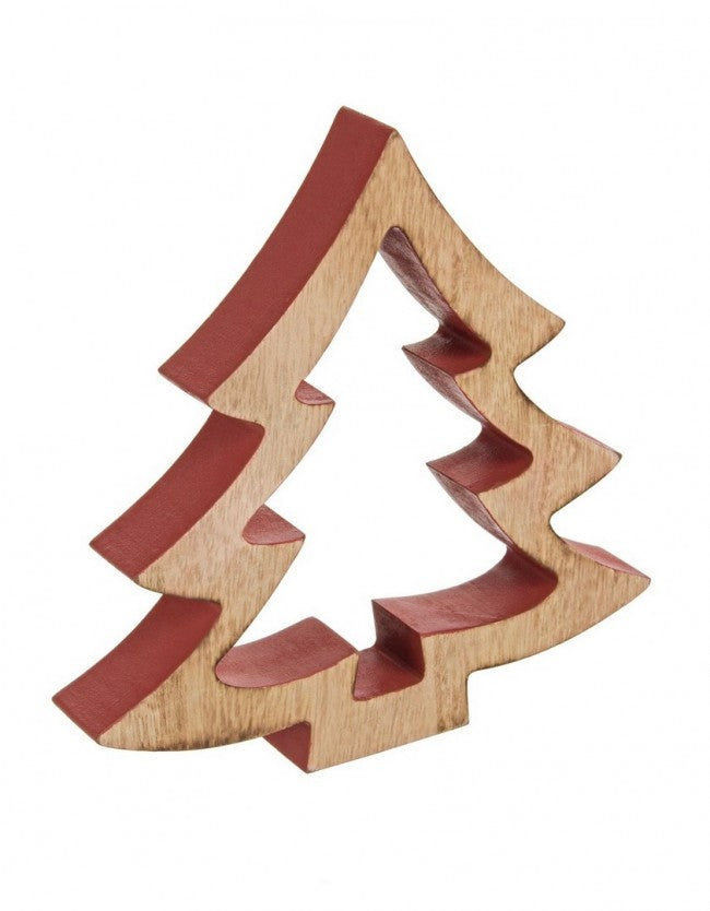 6x Pino Forma Rojo L