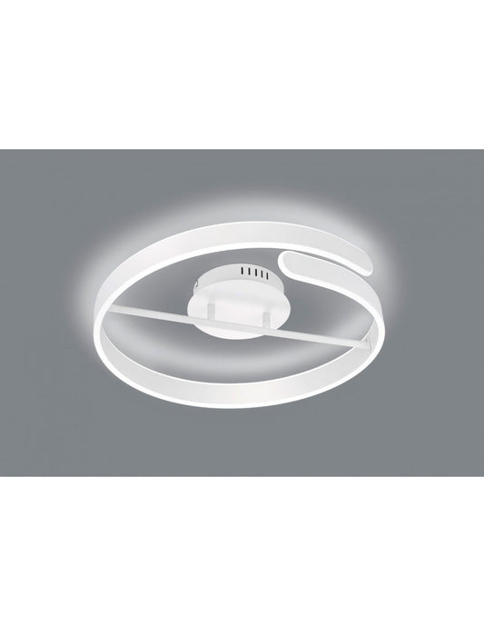 Lámpara de Techo Diseño Círculo LED Dimmer 4000k Blanco Parma Trio Lighting
