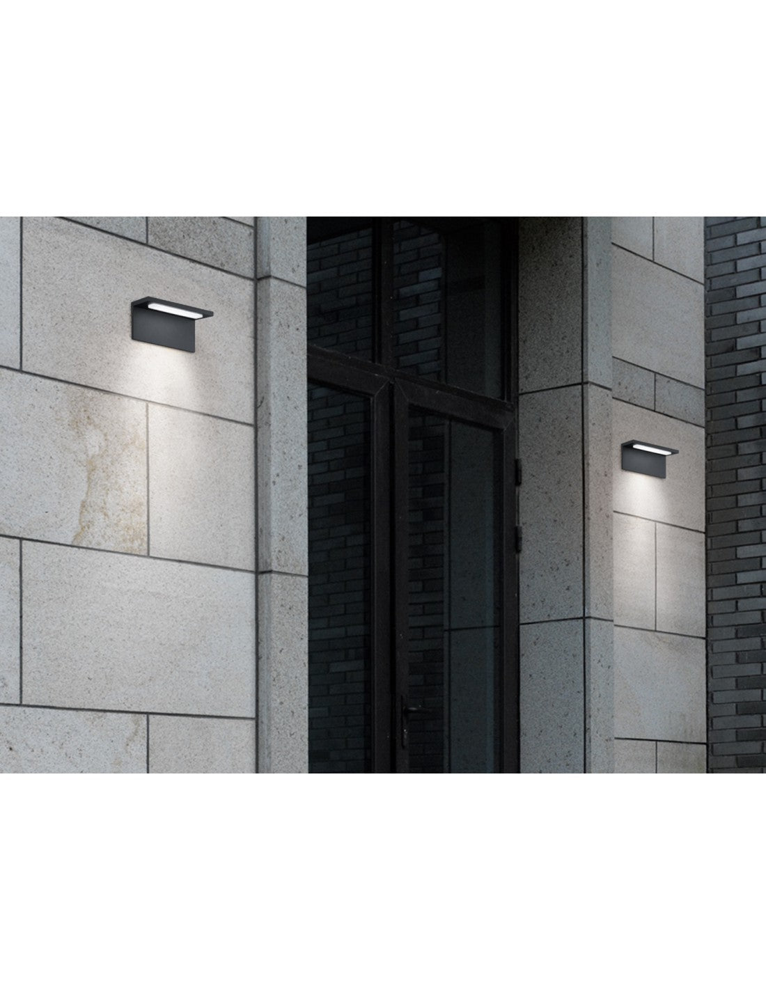 Aplique de exterior Trave Led IP54 Antracita H8 cm Trio Lighting