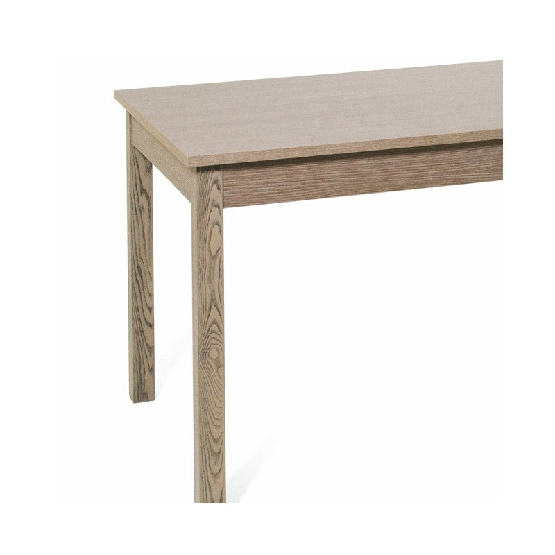 Mesa de comedor extensible color olmo en madera de melamina 70x110-150 cm
