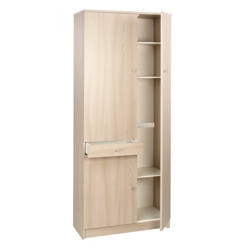 Armario multiusos tres puertas y un cajón Light Olmo 77x34x h183 cm