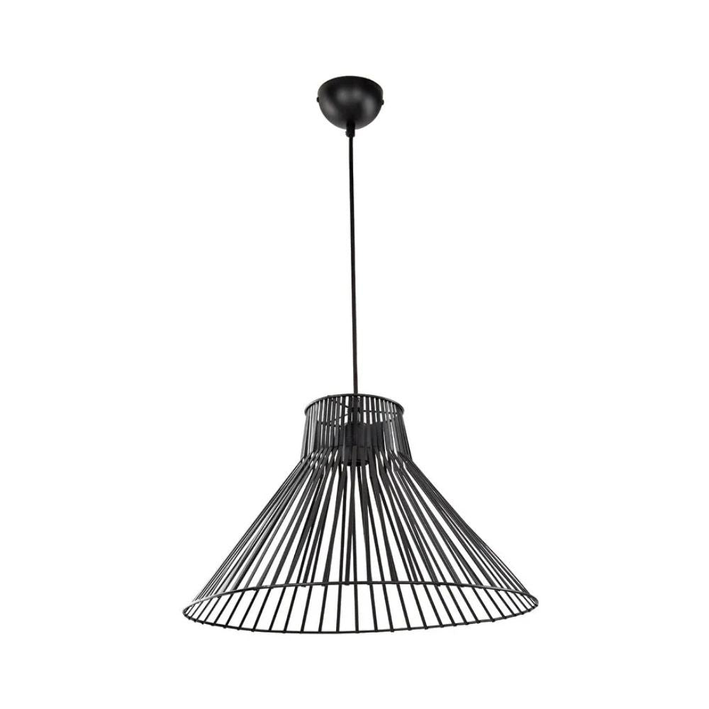 Lámpara colgante de alambre de metal negro Panama MDL4135