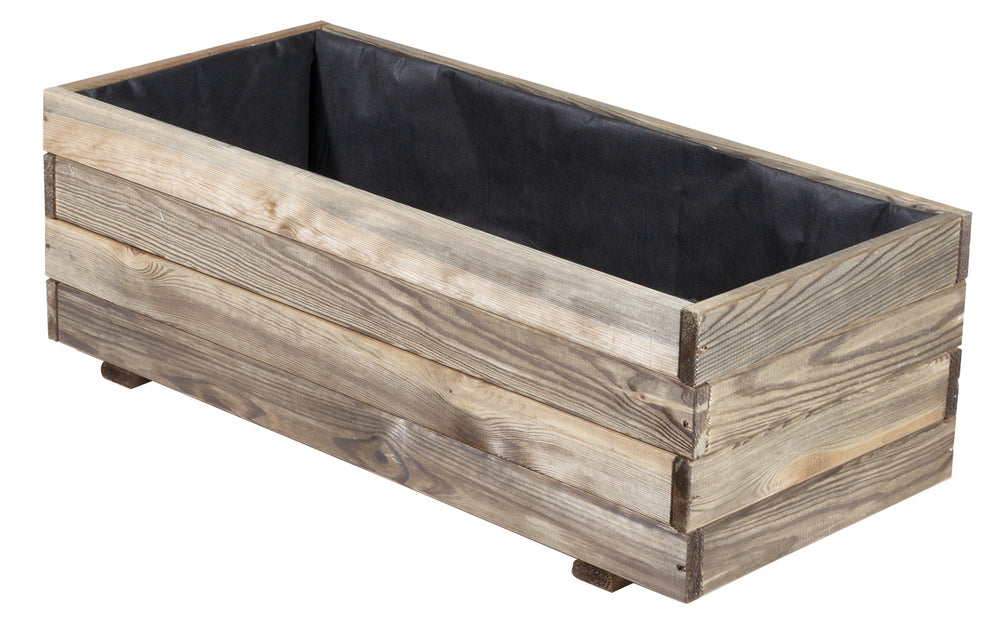 Jardinera de madera impregnada 90x40x30h cm