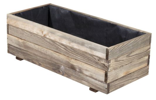 Jardinera de madera impregnada 90x40x30h cm
