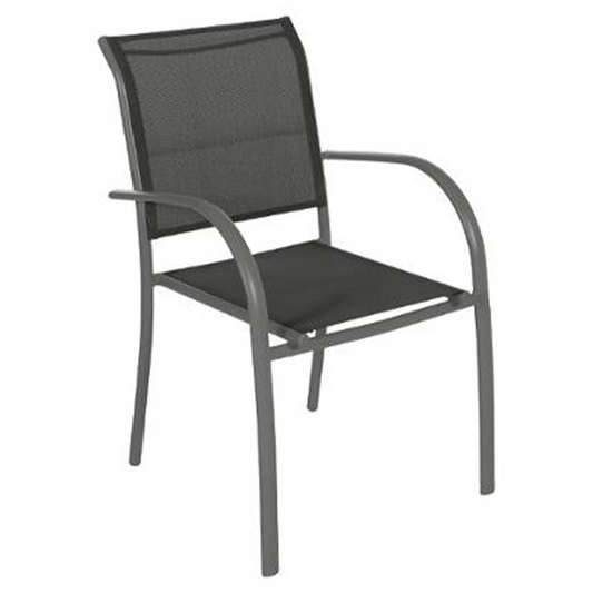 Sillón cuadrado antracita-grafito