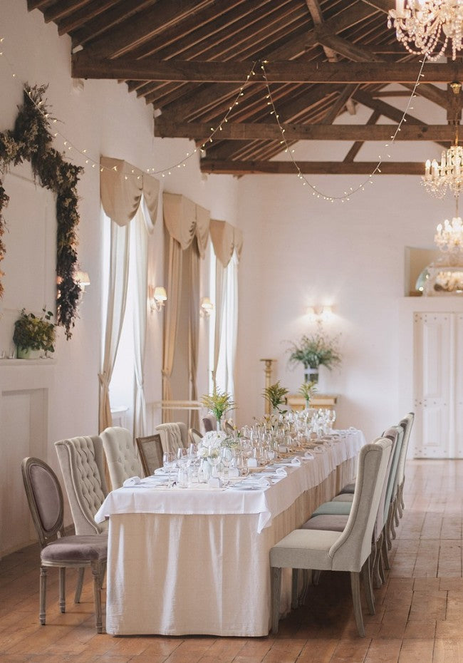 2x Silla Woodrose de madera tapizada de estilo clásico