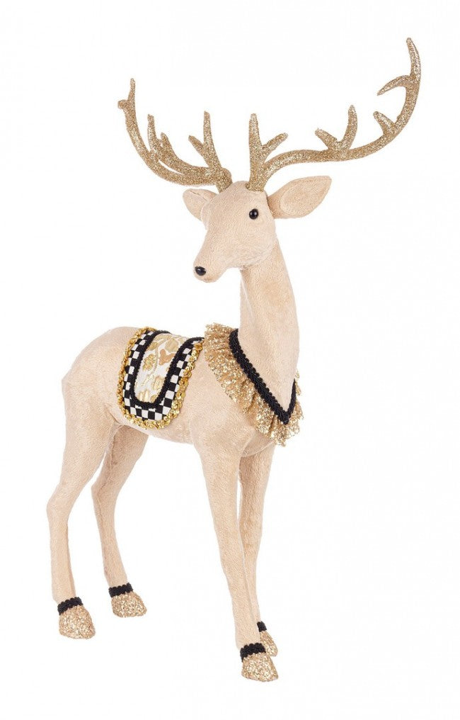 1x Soporte de ajedrez de reno dorado 55X73H